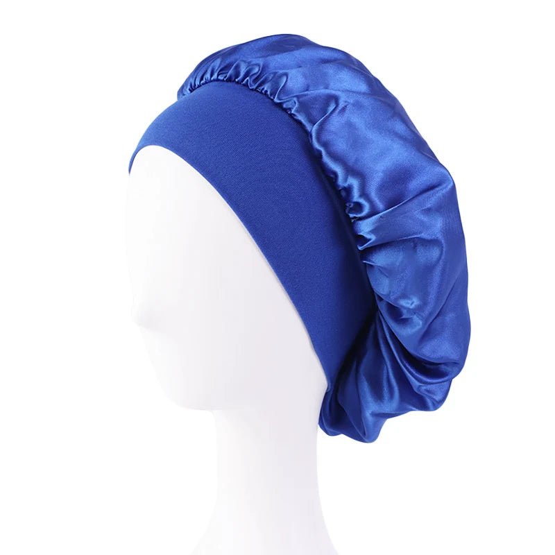 Bonnet de Nuit en Satin élastique à Large : Votre Allié Beauté pour des Cheveux Impeccables - Maisonplanet