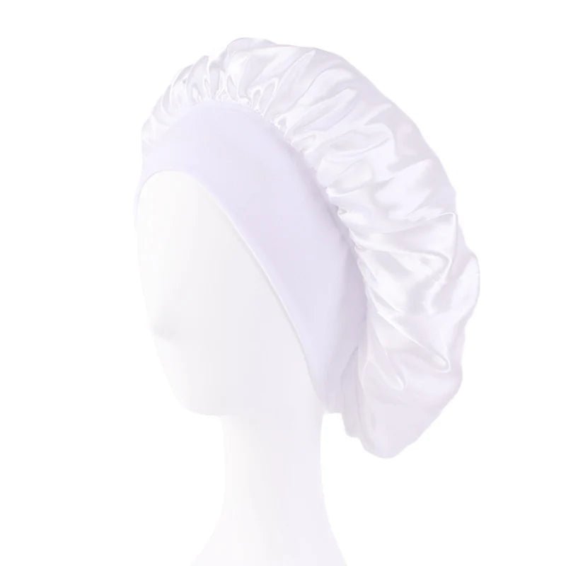 Bonnet de Nuit en Satin élastique à Large : Votre Allié Beauté pour des Cheveux Impeccables - Maisonplanet