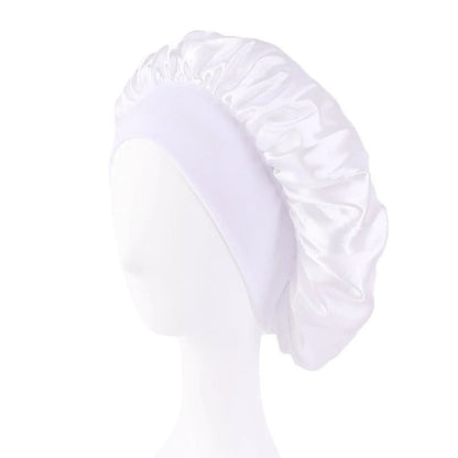 Bonnet de Nuit en Satin élastique à Large : Votre Allié Beauté pour des Cheveux Impeccables - Maisonplanet