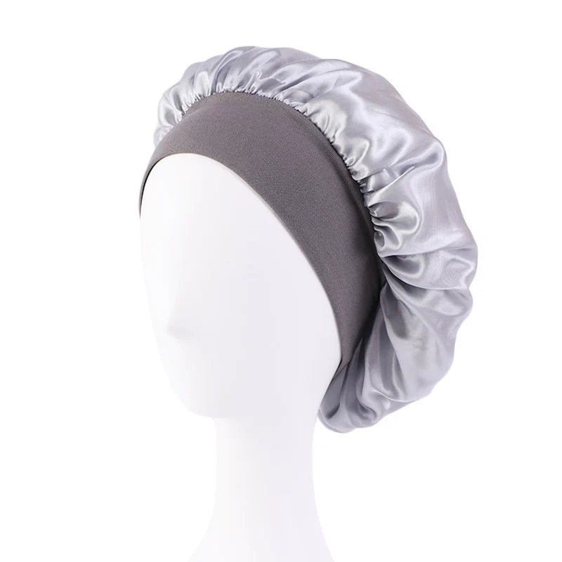 Bonnet de Nuit en Satin élastique à Large : Votre Allié Beauté pour des Cheveux Impeccables - Maisonplanet