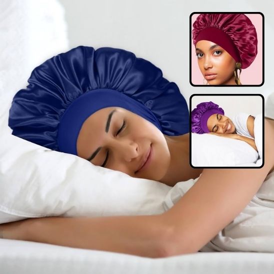 Bonnet de Nuit en Satin élastique à Large : Votre Allié Beauté pour des Cheveux Impeccables - Maisonplanet