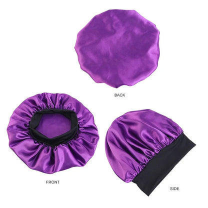 Bonnet de Nuit en Satin élastique à Large : Votre Allié Beauté pour des Cheveux Impeccables - Maisonplanet