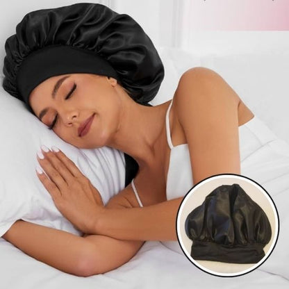 Bonnet de Nuit en Satin élastique à Large : Votre Allié Beauté pour des Cheveux Impeccables - Maisonplanet