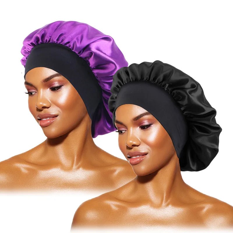 Bonnet de Nuit en Satin élastique à Large : Votre Allié Beauté pour des Cheveux Impeccables - Maisonplanet