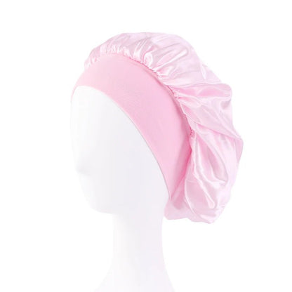 Bonnet de Nuit en Satin élastique à Large : Votre Allié Beauté pour des Cheveux Impeccables - Maisonplanet