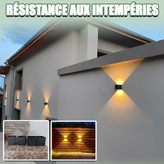 MARPOU mur led lampe extérieure/intérieure étanche : Illuminez votre espace avec style - Maisonplanet