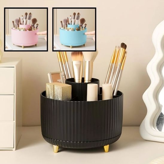 Organisateur de Porte - Brosse de Maquillage 5 Emplacements : La Solution Élégante pour votre Routine Beauté - Maisonplanet