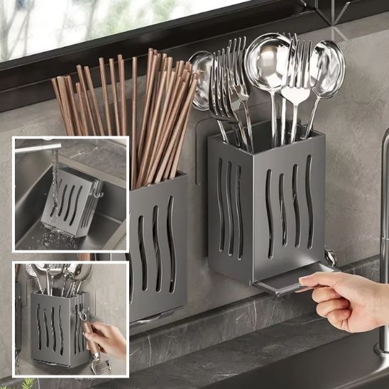 Support de rangement multifonctionnel pour ustensiles de cuisine : l'allié indispensable de votre cuisine - Maisonplanet